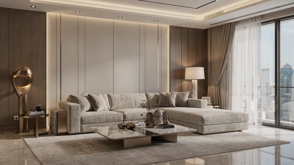 custom furniture project for a hall